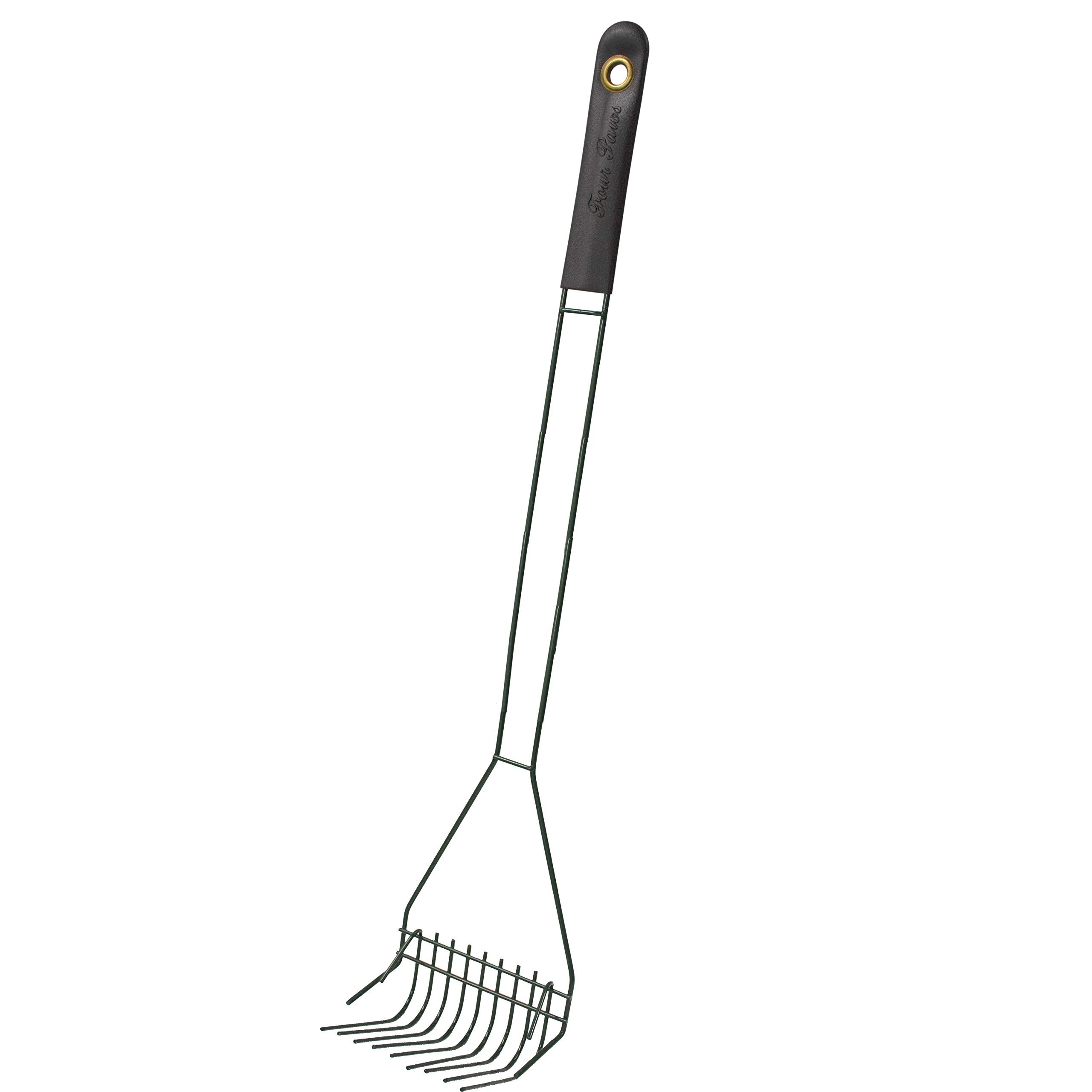 Four Paws pooper scooper with rubber grip handle for comfortable use.