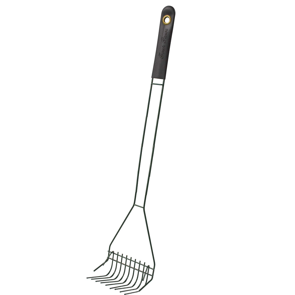 Four Paws pooper scooper with rubber grip handle for comfortable use.
