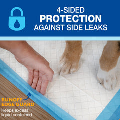 Four Paws Wee-Wee six-layer leak-proof pad locks in moisture.