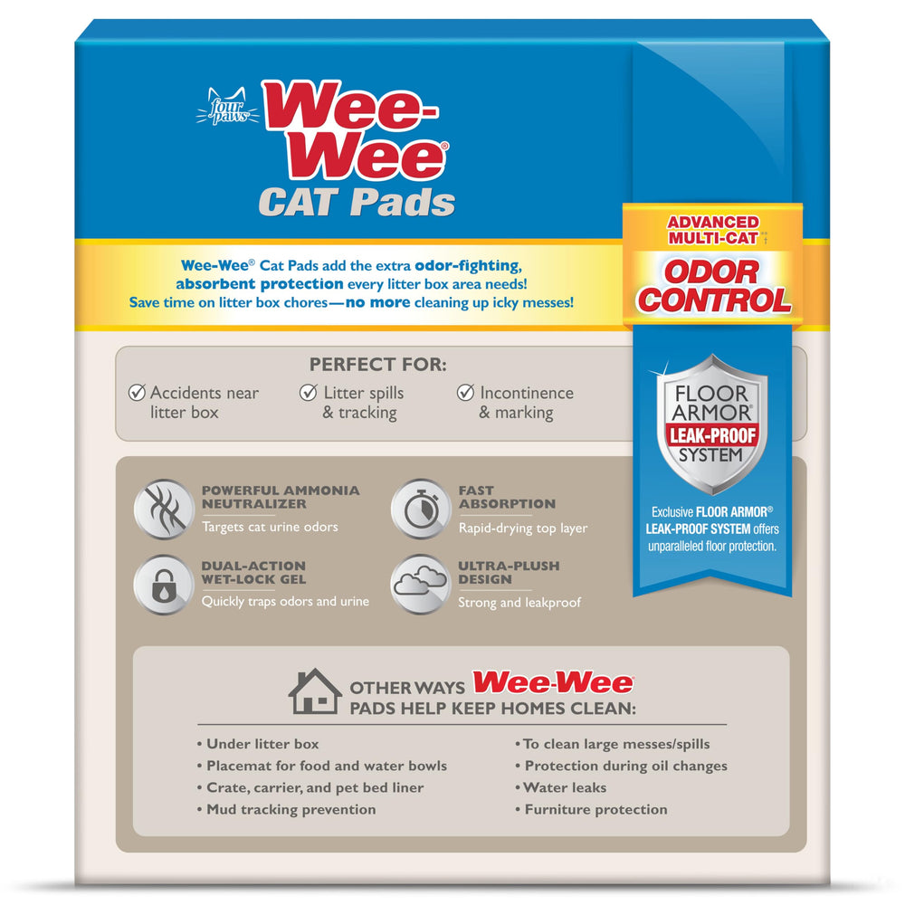 Four Paws Wee-Wee cat pad training and senior use for litter basics