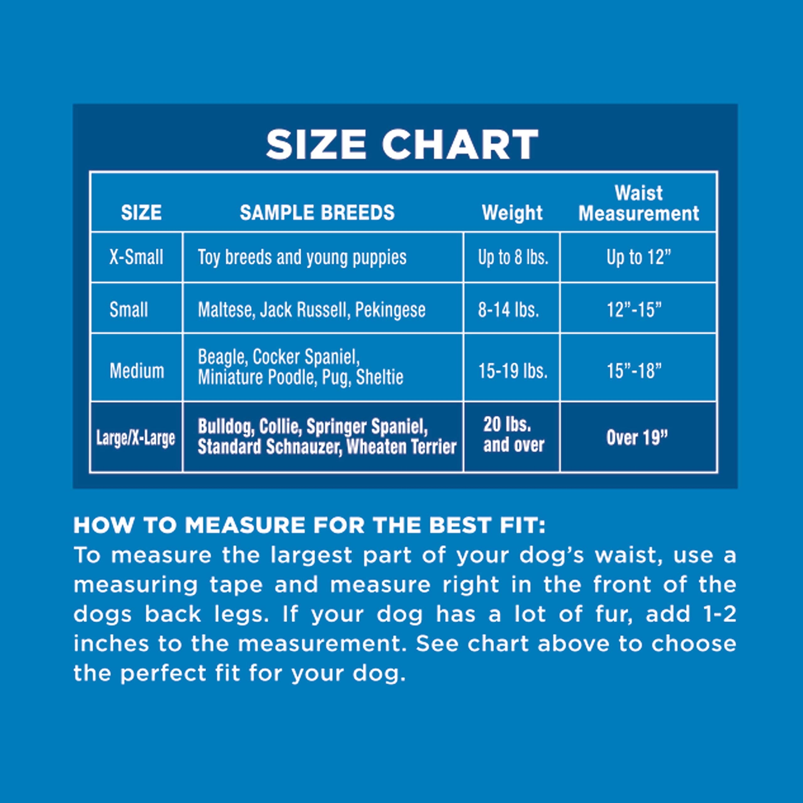 Four Paws Wee-Wee diaper offers 12-hour protection for reliable use.