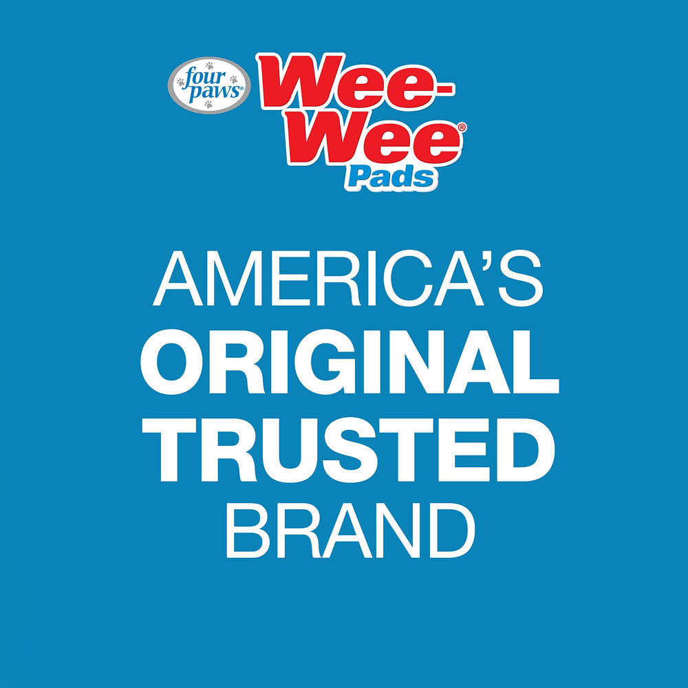Four Paws Wee-Wee pad absorbing core handles moisture efficiently for small dogs