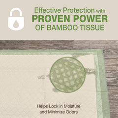 Four Paws Wee-Wee Pad floor armor system keeps moisture contained.
