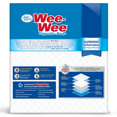 Four Paws Wee-Wee six-layer-floor-armor demonstrates leak-proof moisture control.