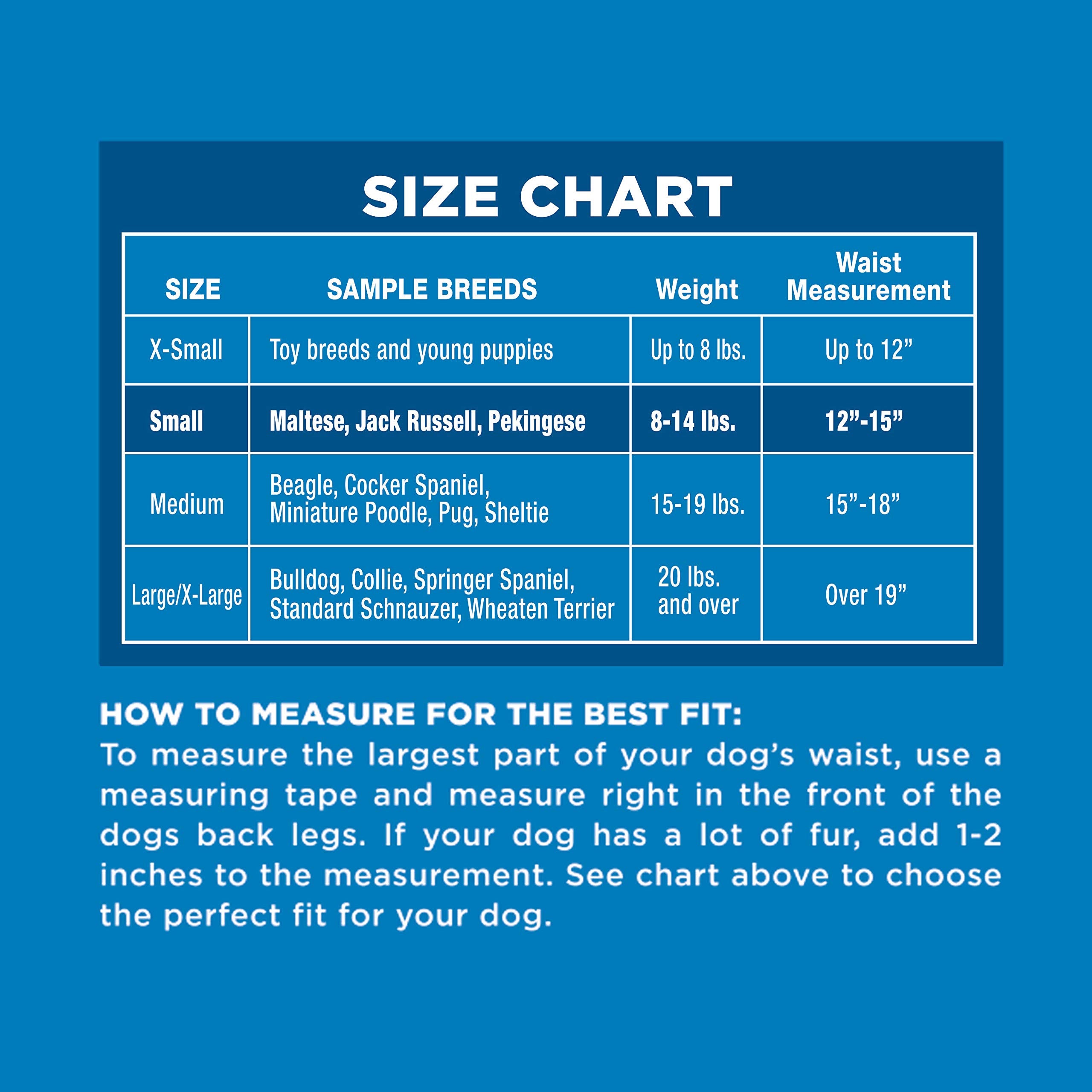 Four Paws Wee-Wee small size fits 12–15 inch waists