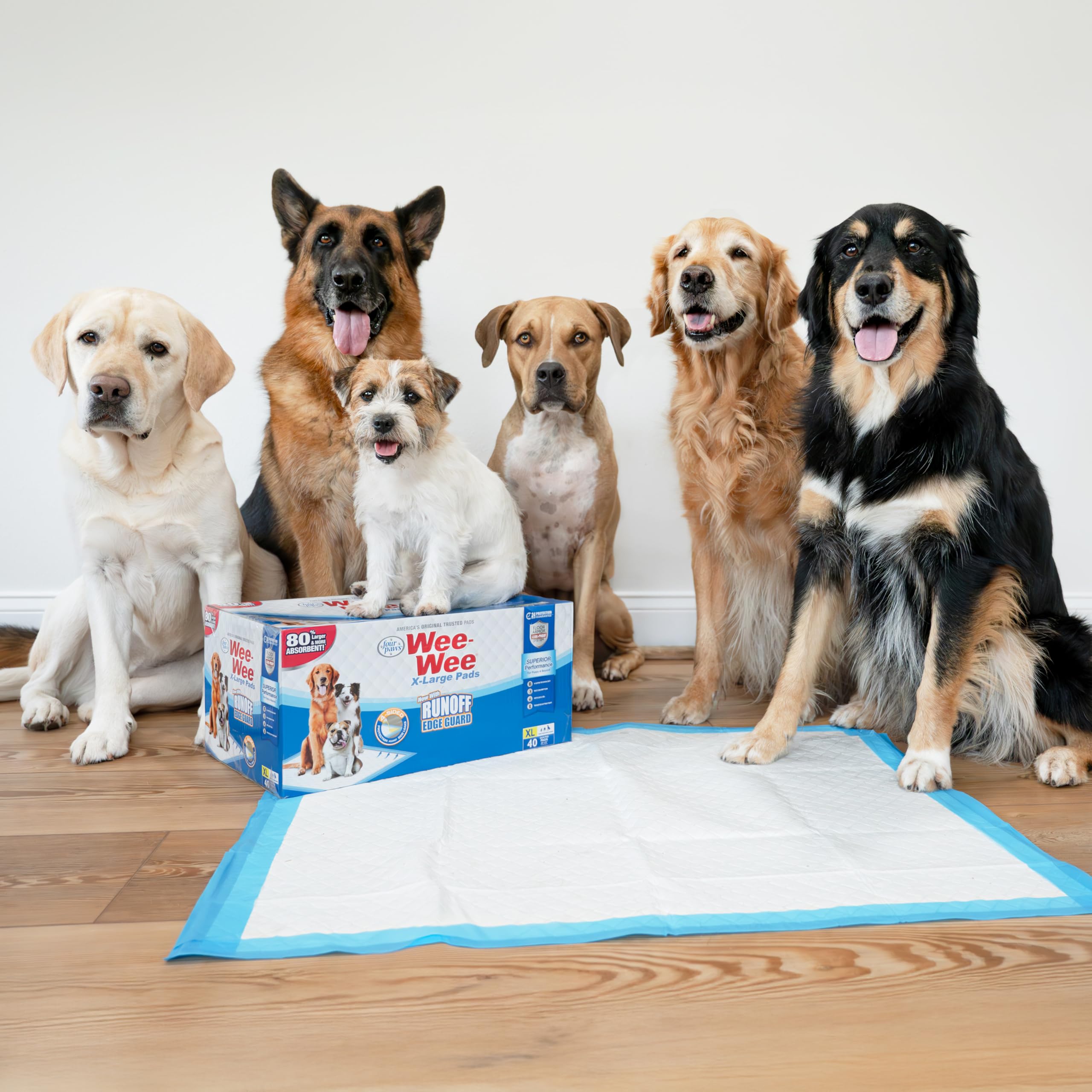 Four Paws Wee-Wee smarter packaging reduces waste and clutter.