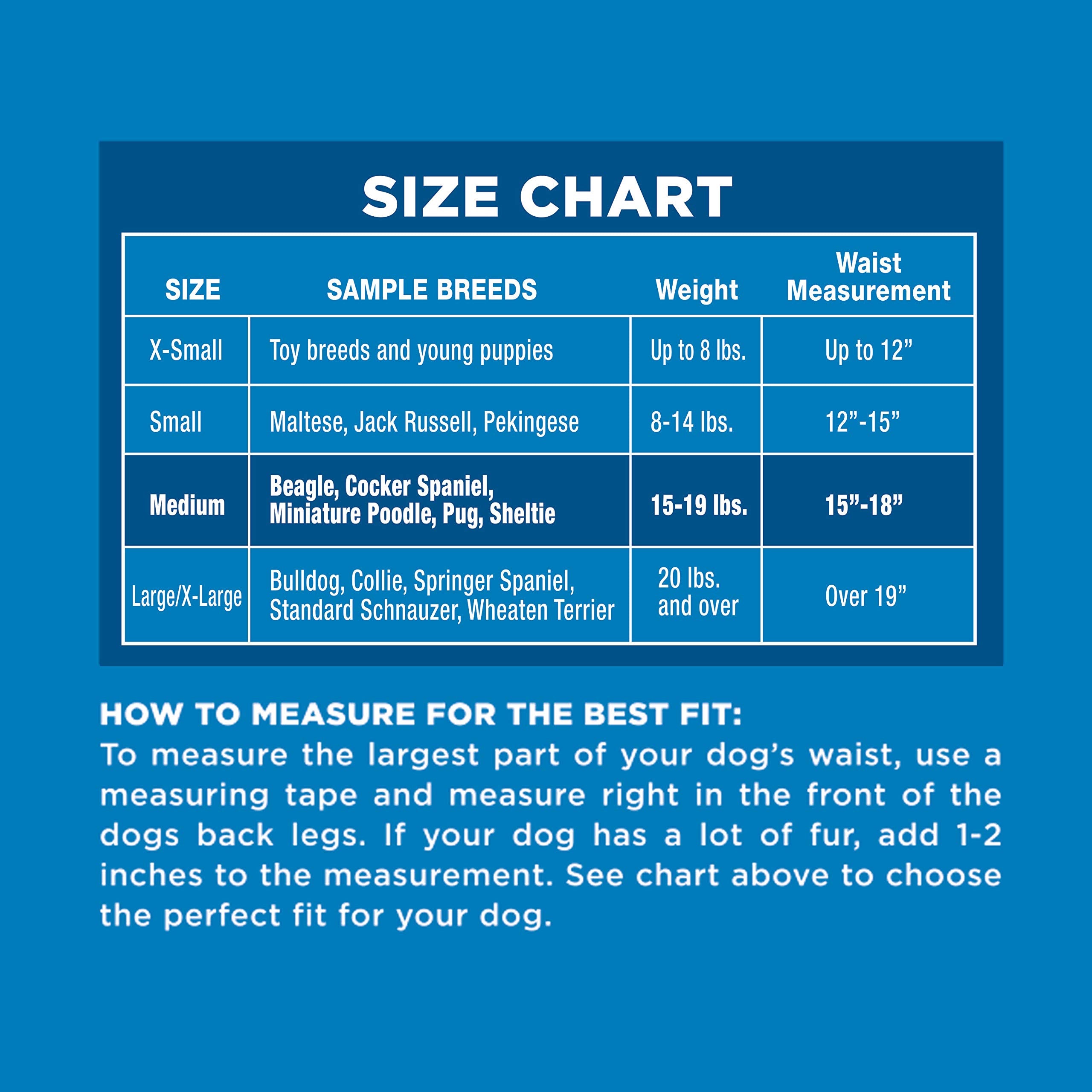 Four Paws Wee-Wee diaper ideal for long wear with up to 12-hour protection.