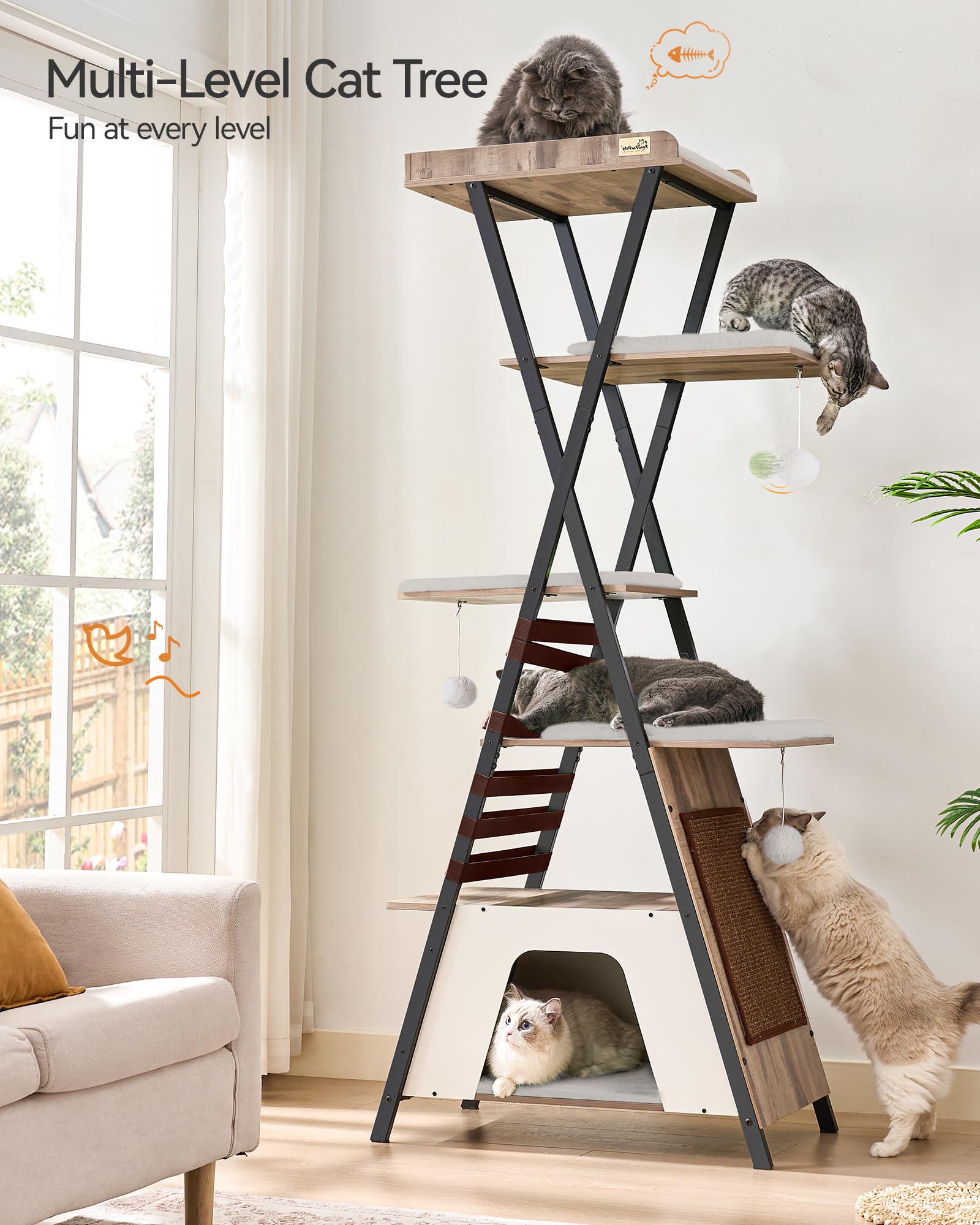 FourFurPets private apartments provide safe retreats in multi-cat homes