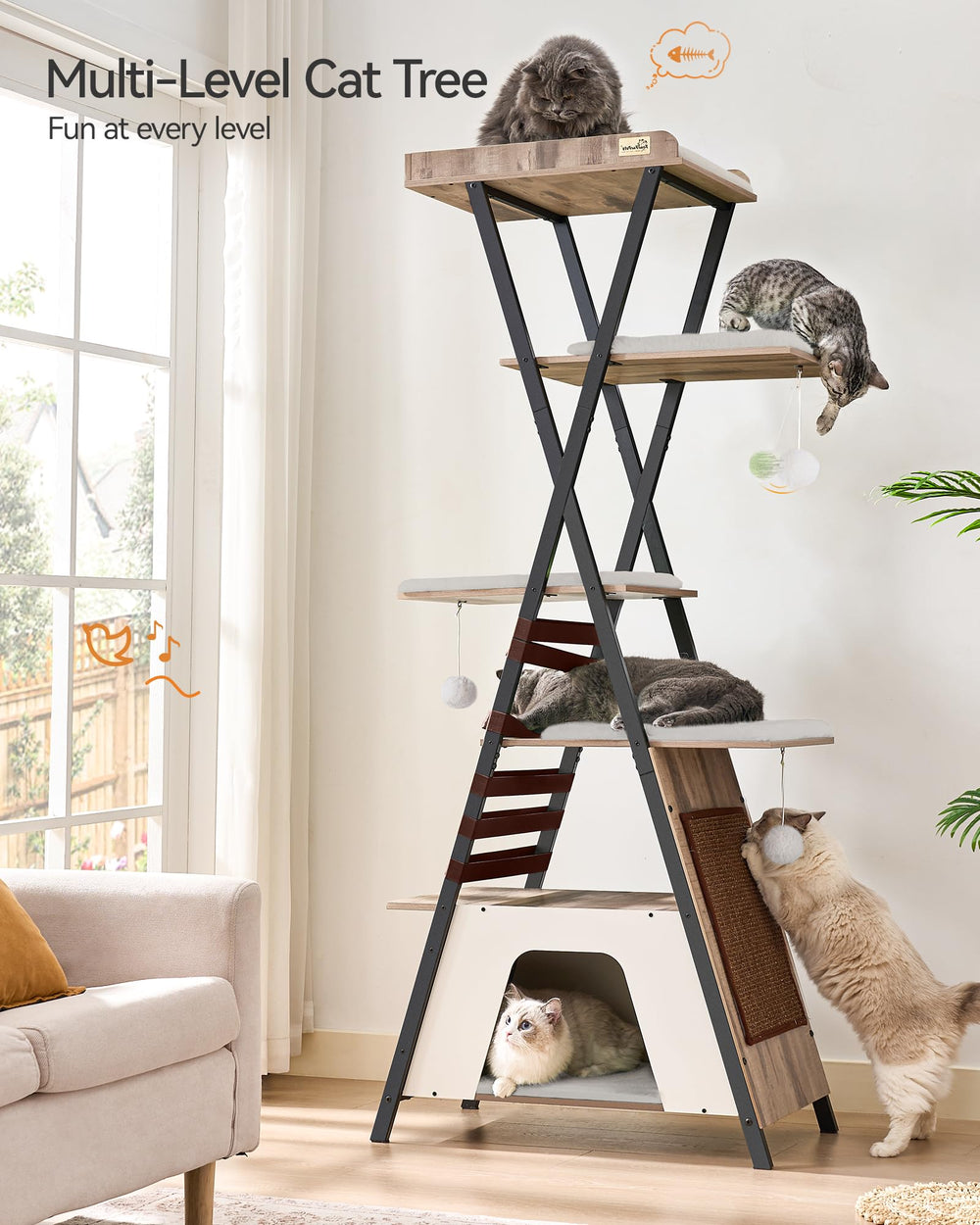 FourFurPets private apartments provide safe retreats in multi-cat homes