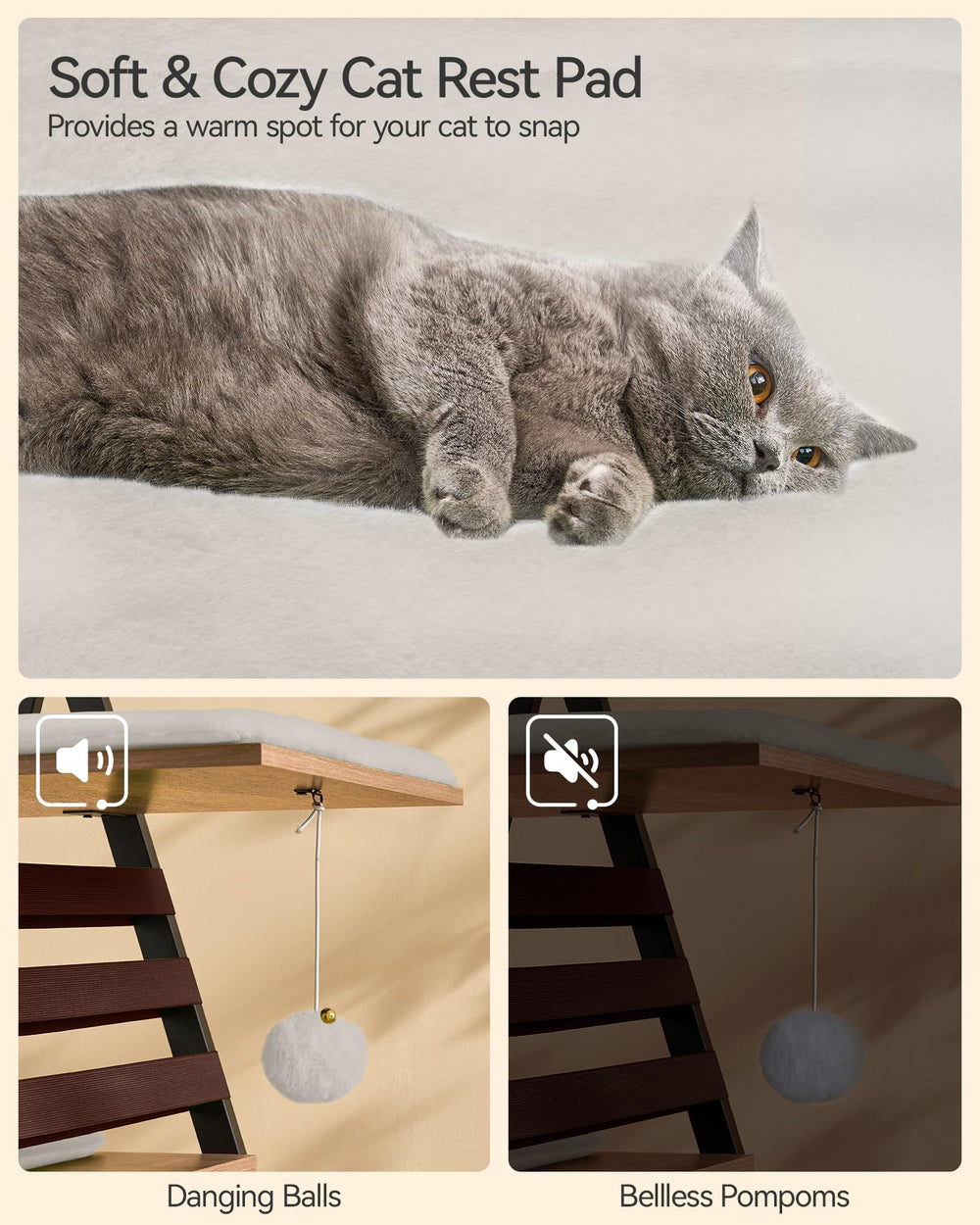 FourFurPets removable cushions simplify cleaning and maintenance