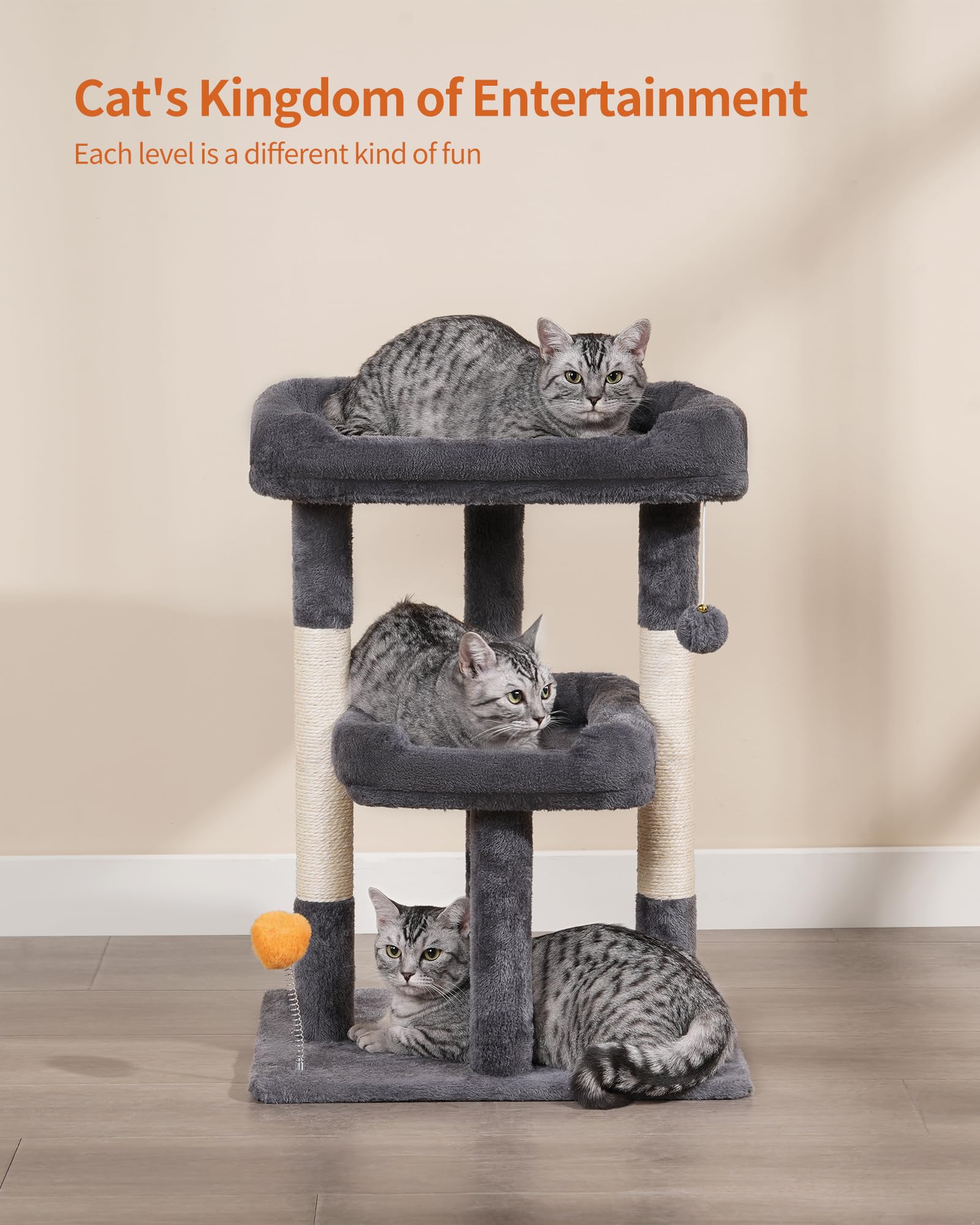 FourFurPets hanging toy options offer versatile entertainment for curious cats.