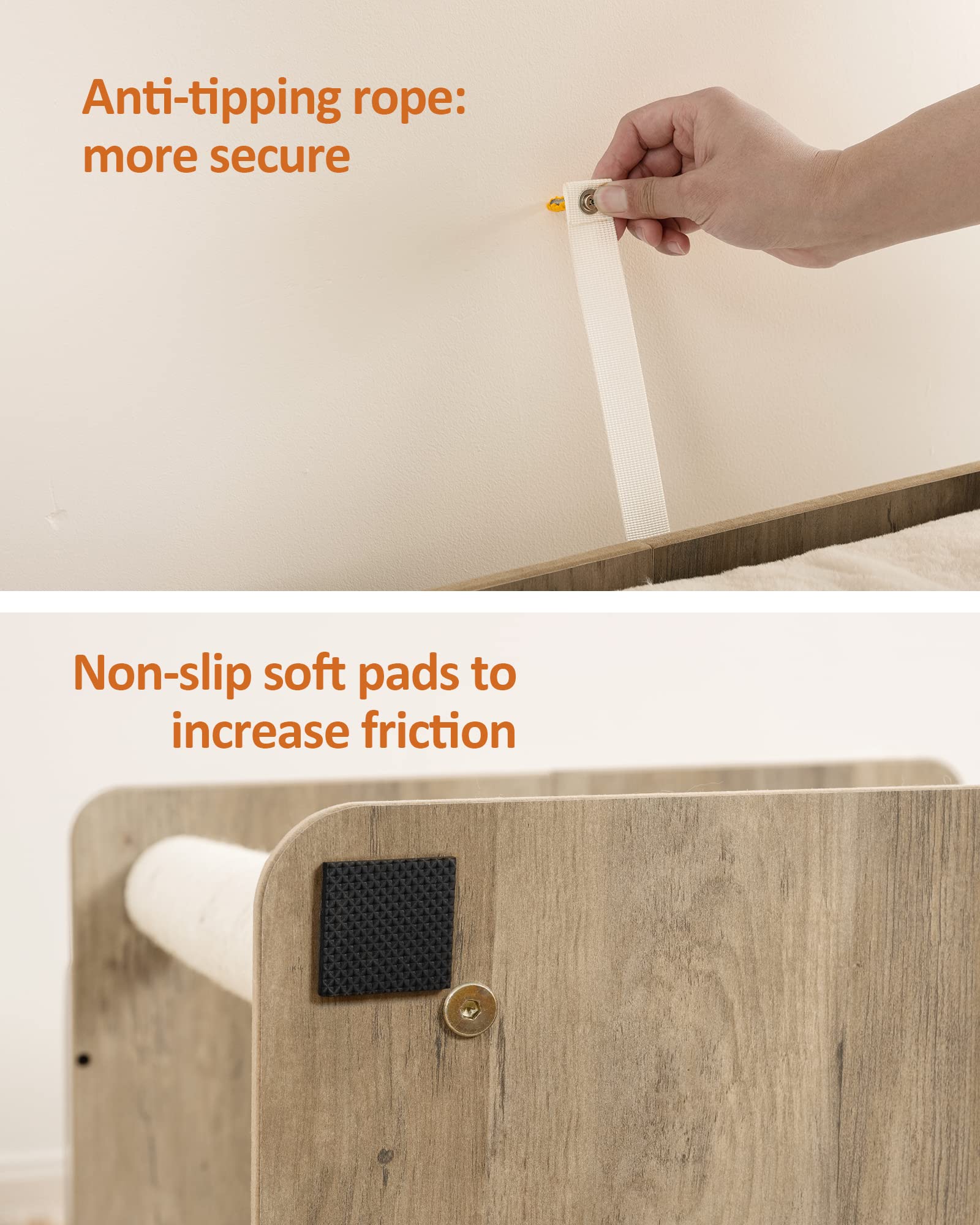 Easy-assembly with universal screws for quick setup.
