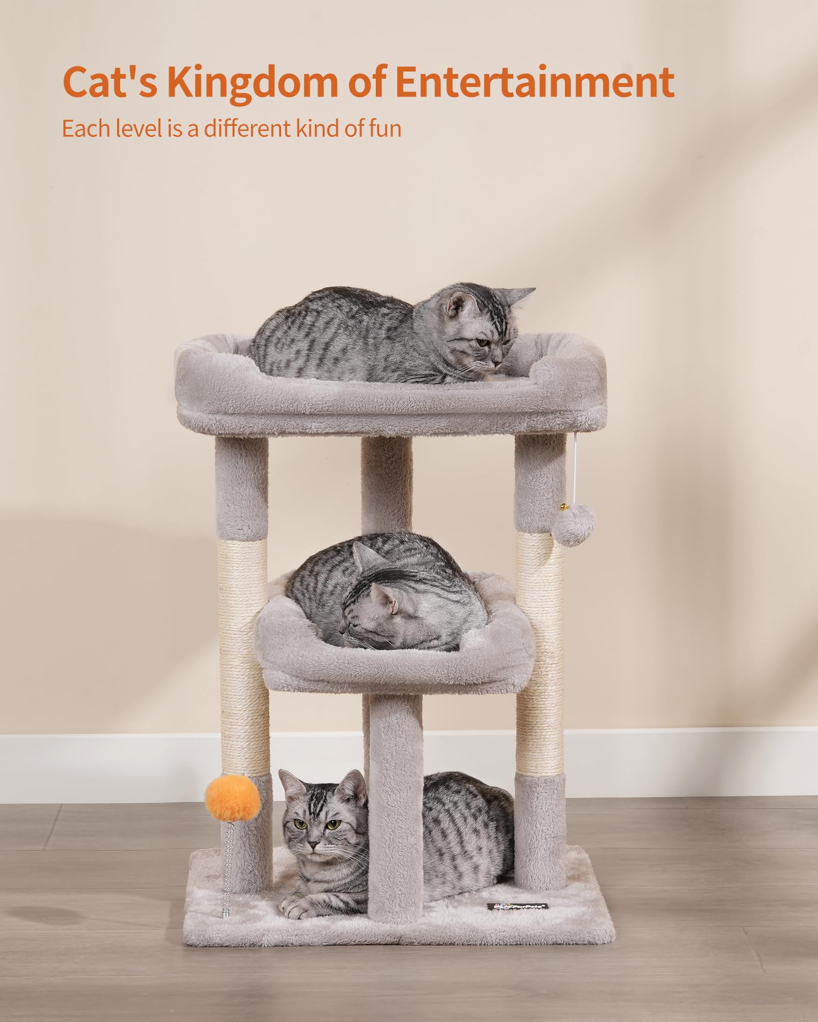 FourFurPets Small Cat Tree assembly instructions ensure quick setup.
