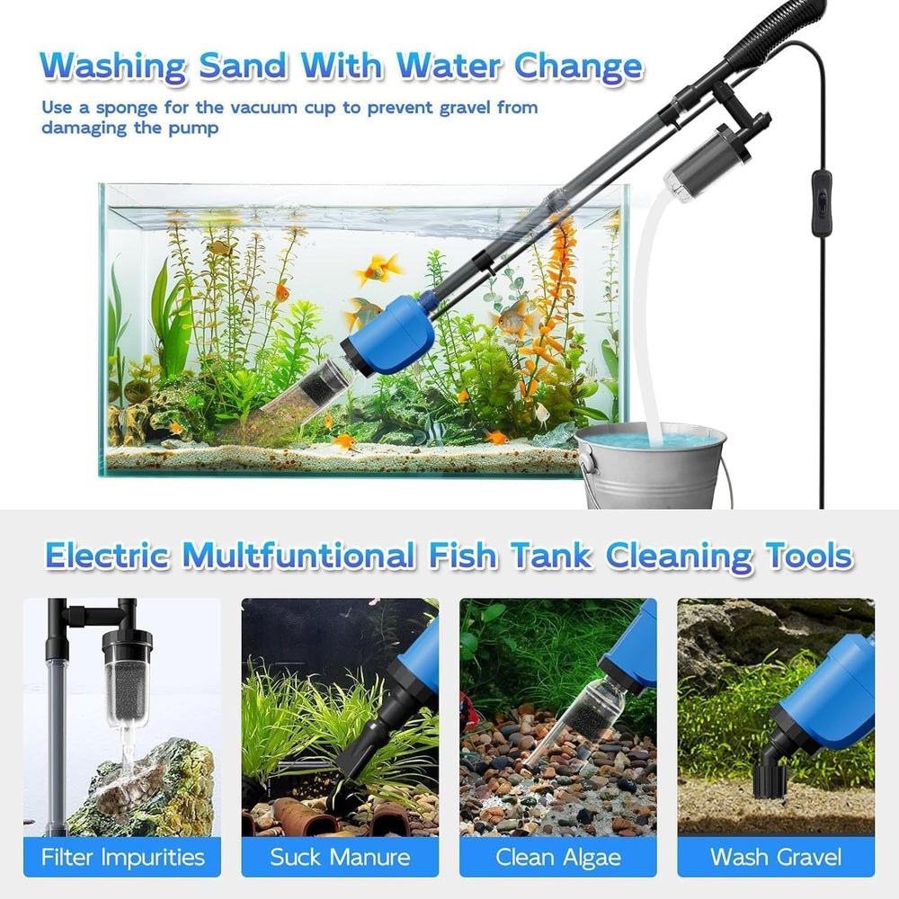 FOUSIUTIM 530GPH pump provides strong suction for efficient cleaning