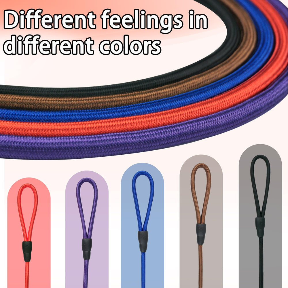FOVRLZSE purple nylon dog leash five-pack slip-lead for puppy training