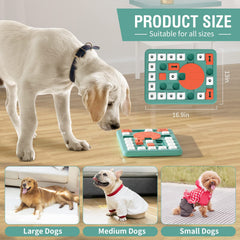 FOXMM dog puzzle toy showing non-removable internal parts for safety