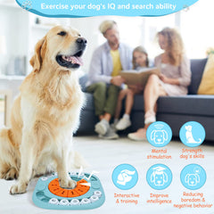 FOXMM dog puzzle toy features a non-slip base to prevent sliding.
