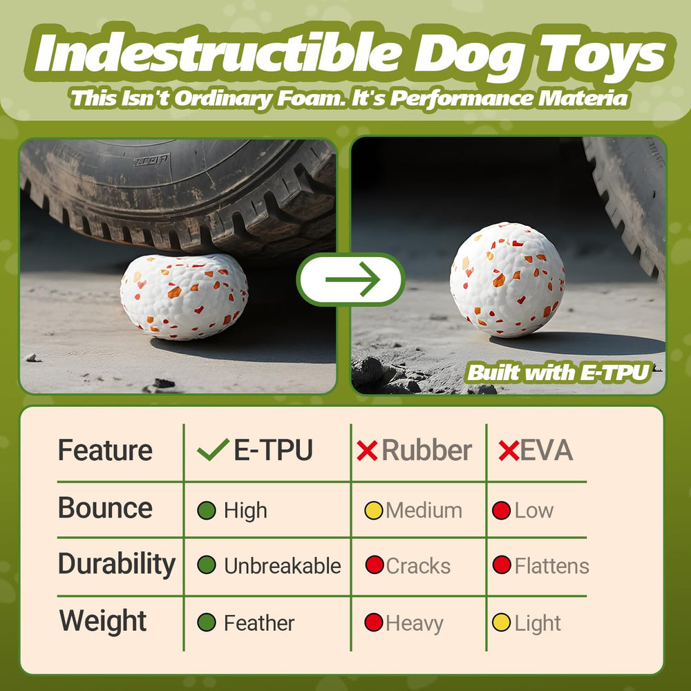 FOXMM E-TPU dog ball teething surface for puppies.