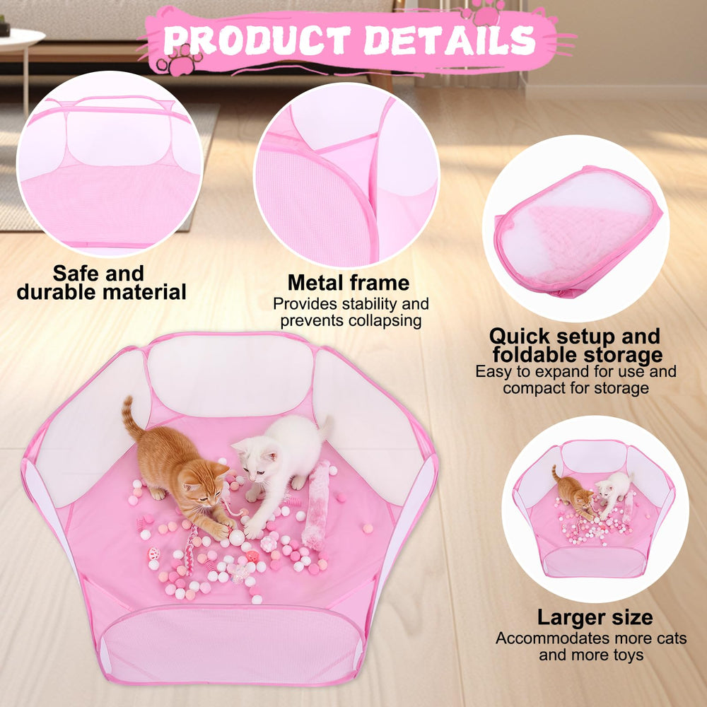 Foxtell jingle ball toy adds audible interest to your cat's playtime.