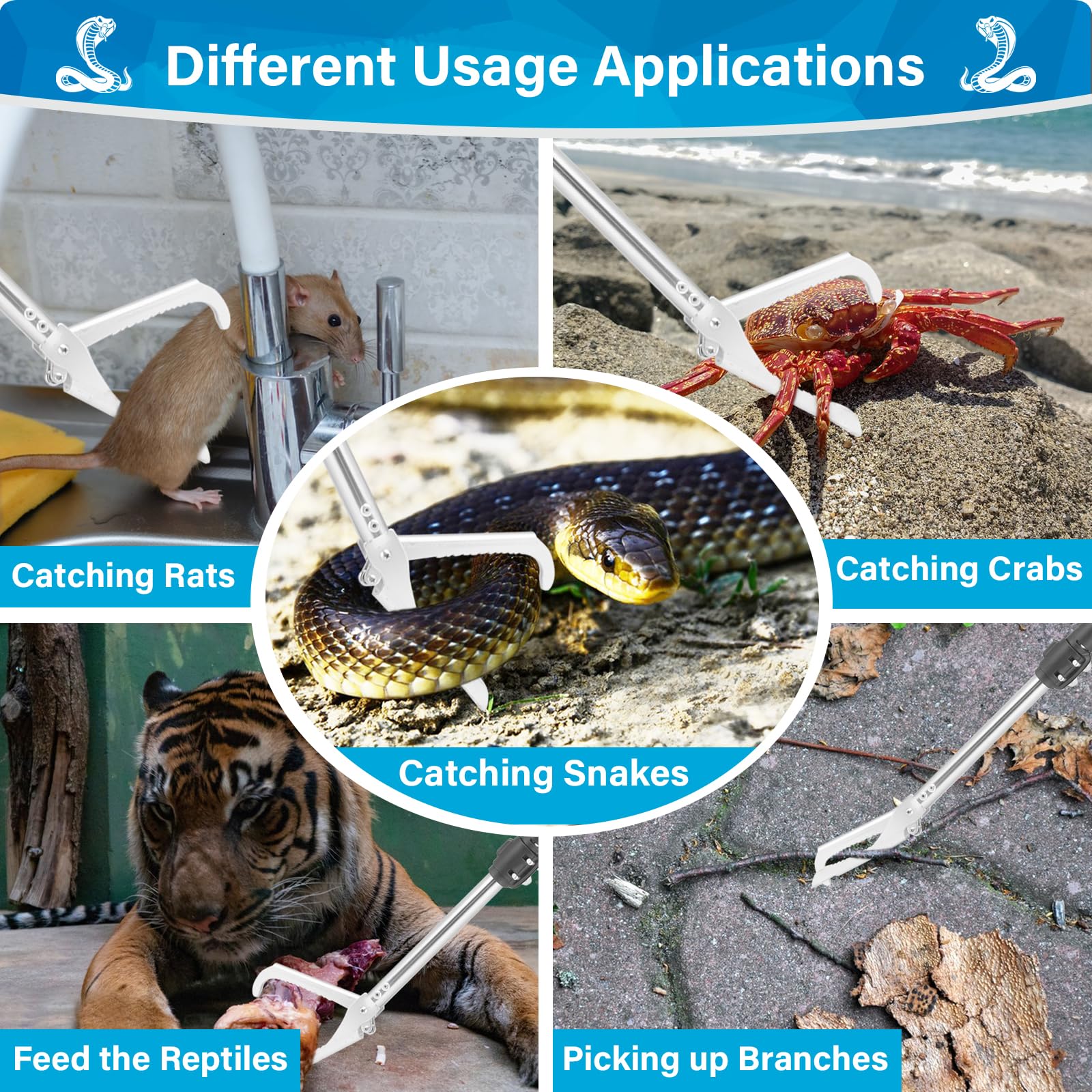 Frebuta extended-reach tool helps collect debris from hard-to-reach spots.
