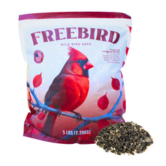 FREEBIRD Wild Bird Seed outdoor-feeder blend attracts cardinals and finches