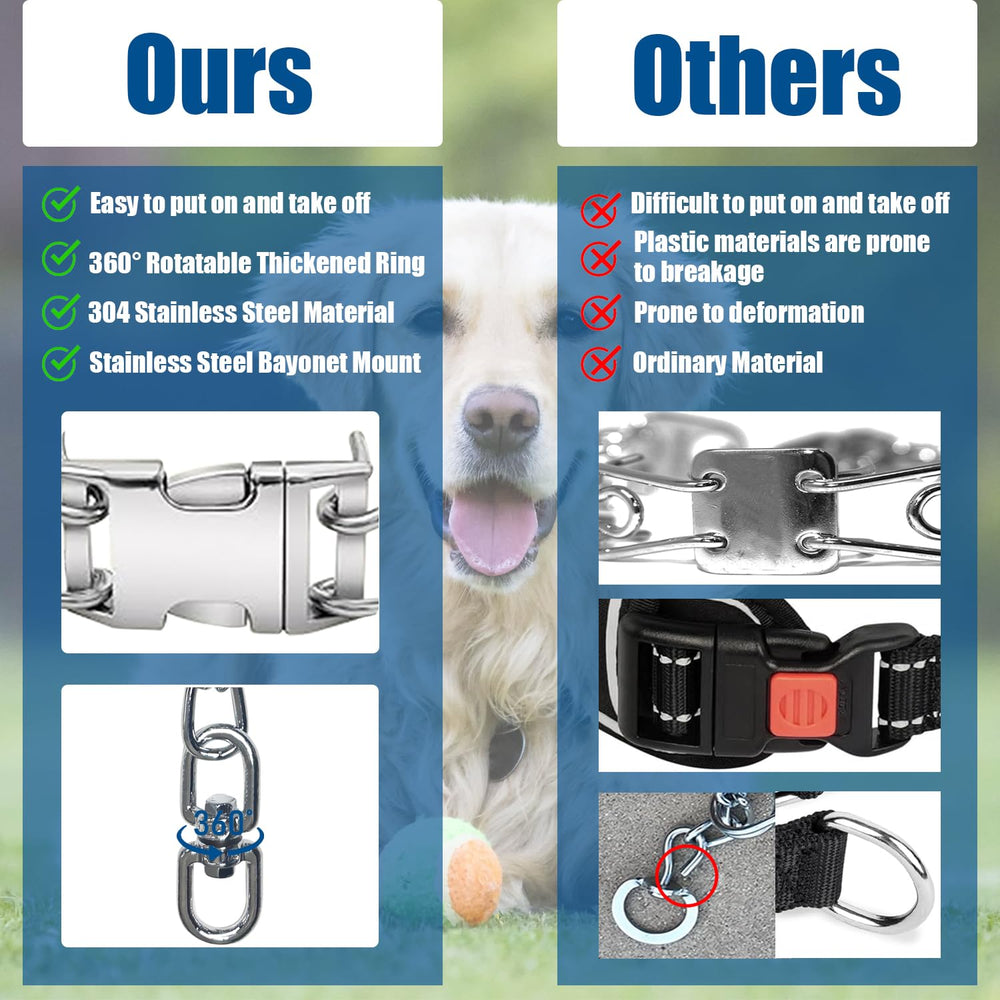 Freedom&Soul 360-degree loop design prevents leash tangling on walks.