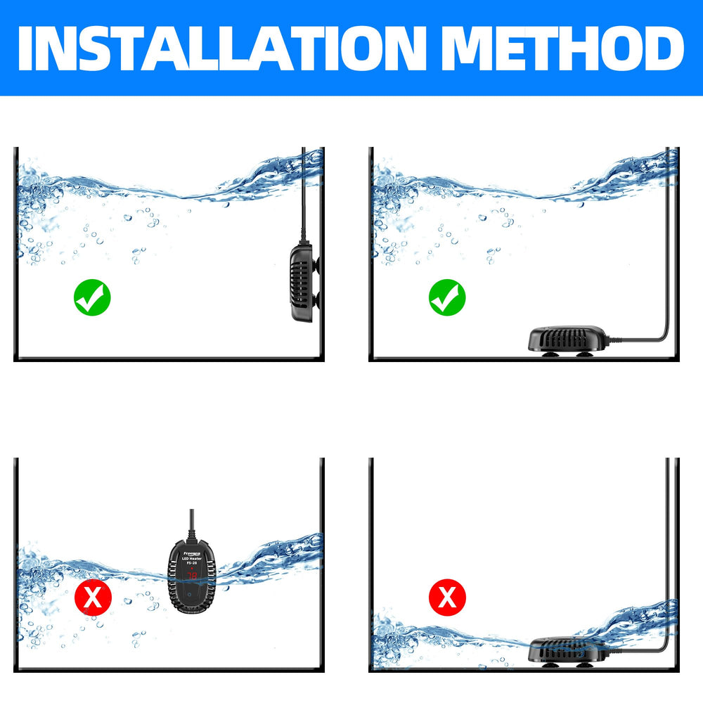 FREESEA precise temp control helps maintain stable warmth for sensitive inhabitants.