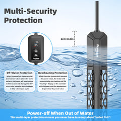 FREESEA 8.3-inch heater demonstrates compact sizing for tight spaces