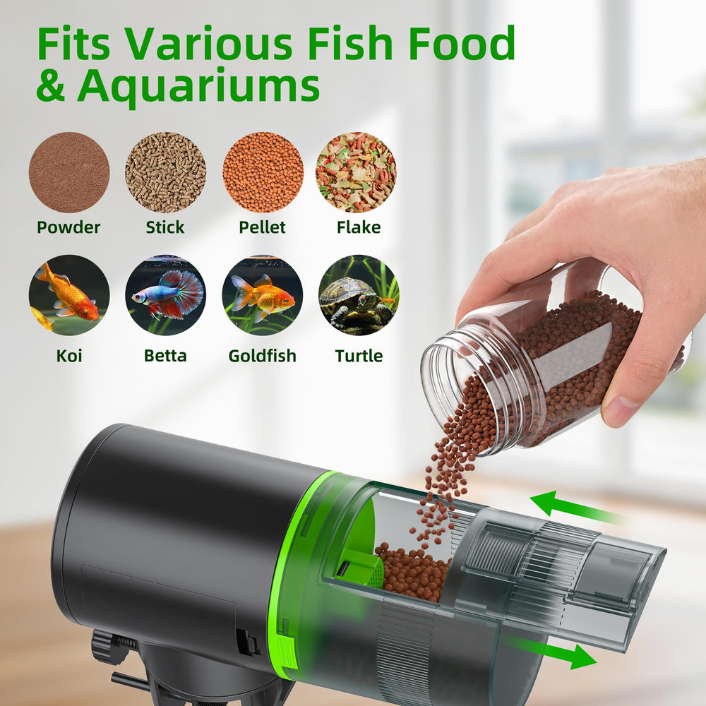 Adjustable portion control on FREESEA feeder prevents overfeeding