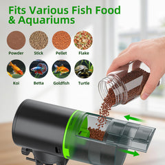 Adjustable portion control on FREESEA feeder prevents overfeeding