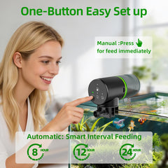 FREESEA feeder with one-touch setup for quick vacation feeding