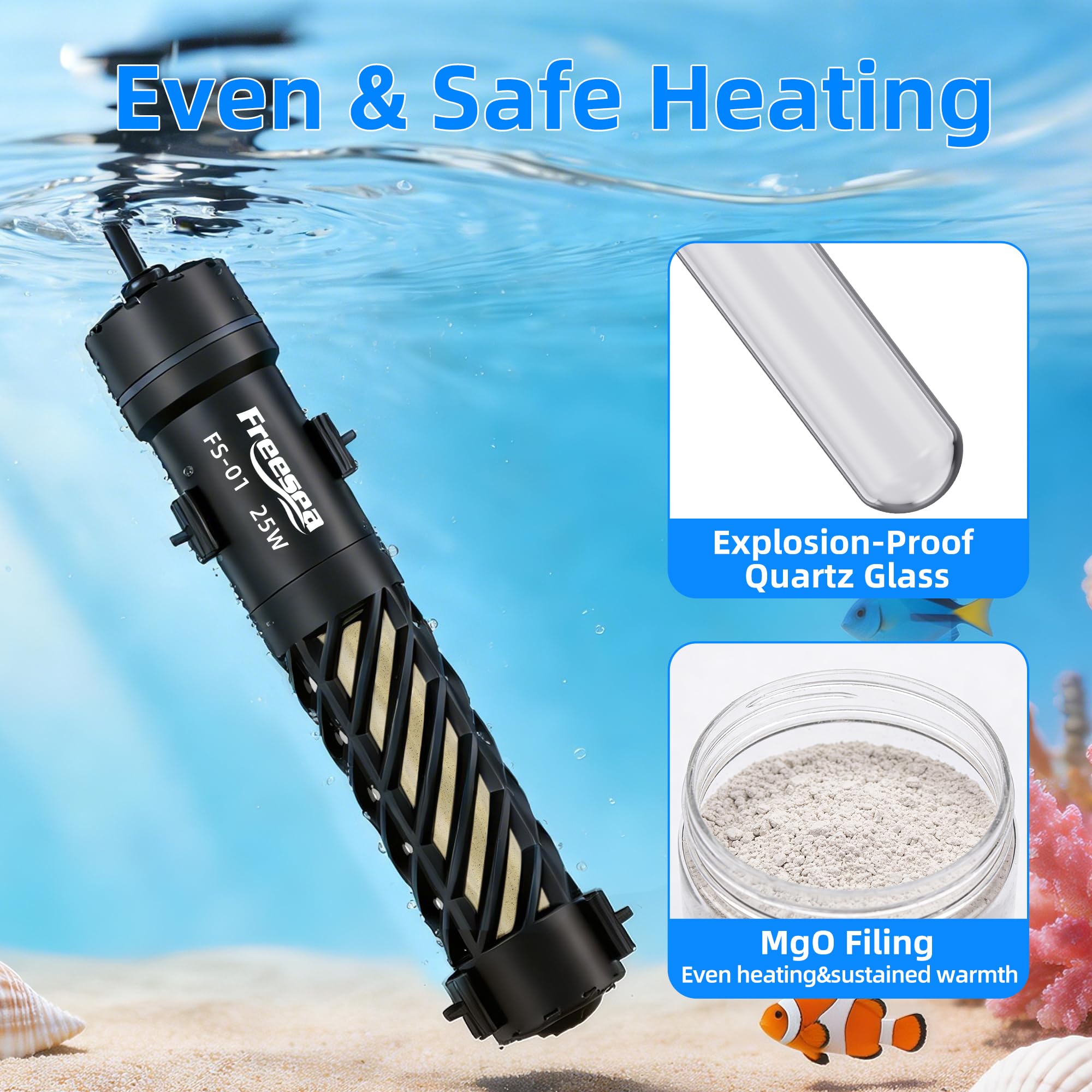 FREESEA Aysoner heater automatic-off when water is out for safety