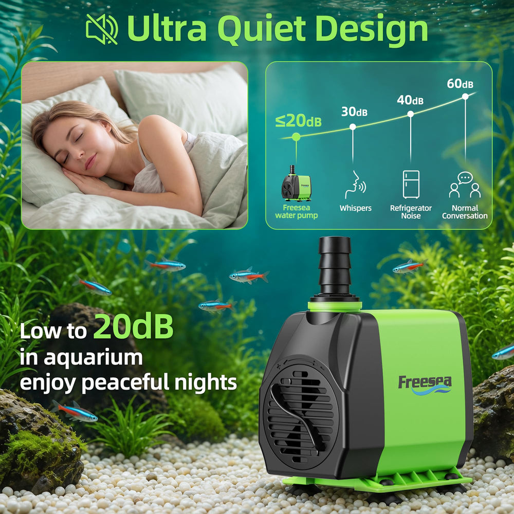 FREESEA fountain pump durable-shell emphasizes rugged outer housing for long-lasting use