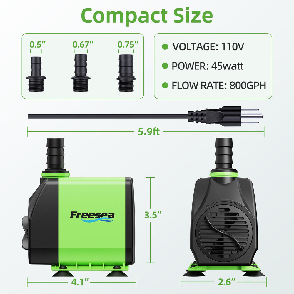 FREESEA fountain pump-warranty-aftercare indicates 12-month support and responsive service