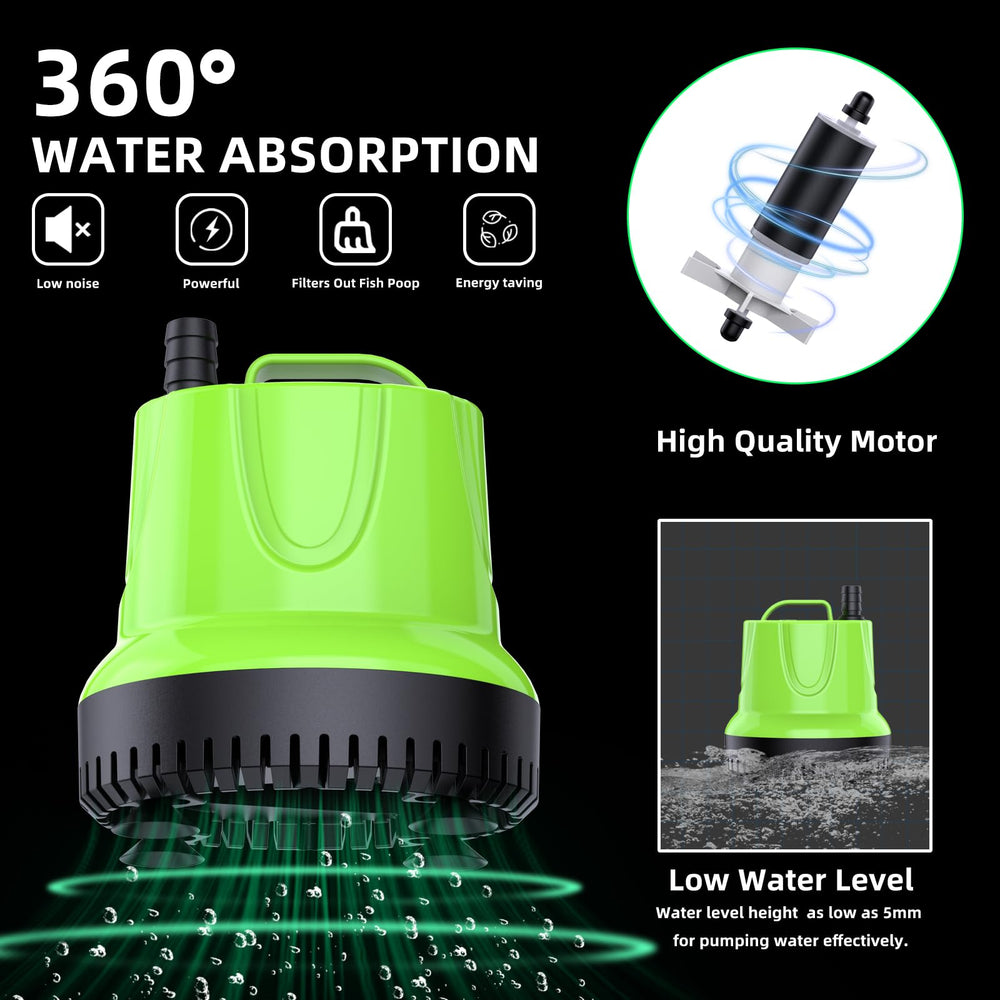 FREESEA pump dimensions 5.59x4.33x6.69 inches for versatile installation