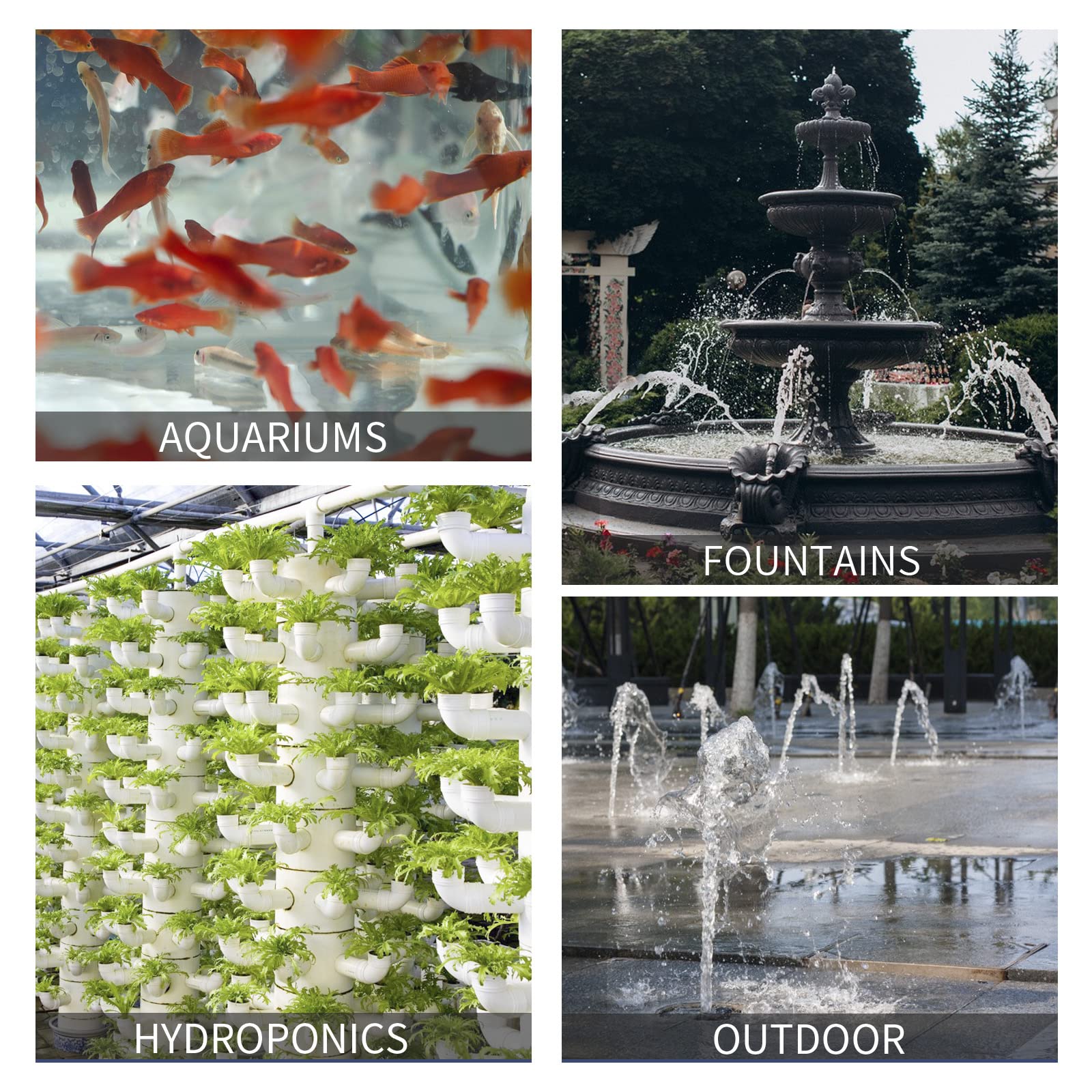 FREESEA quiet pump suitable for gardens or aquariums.