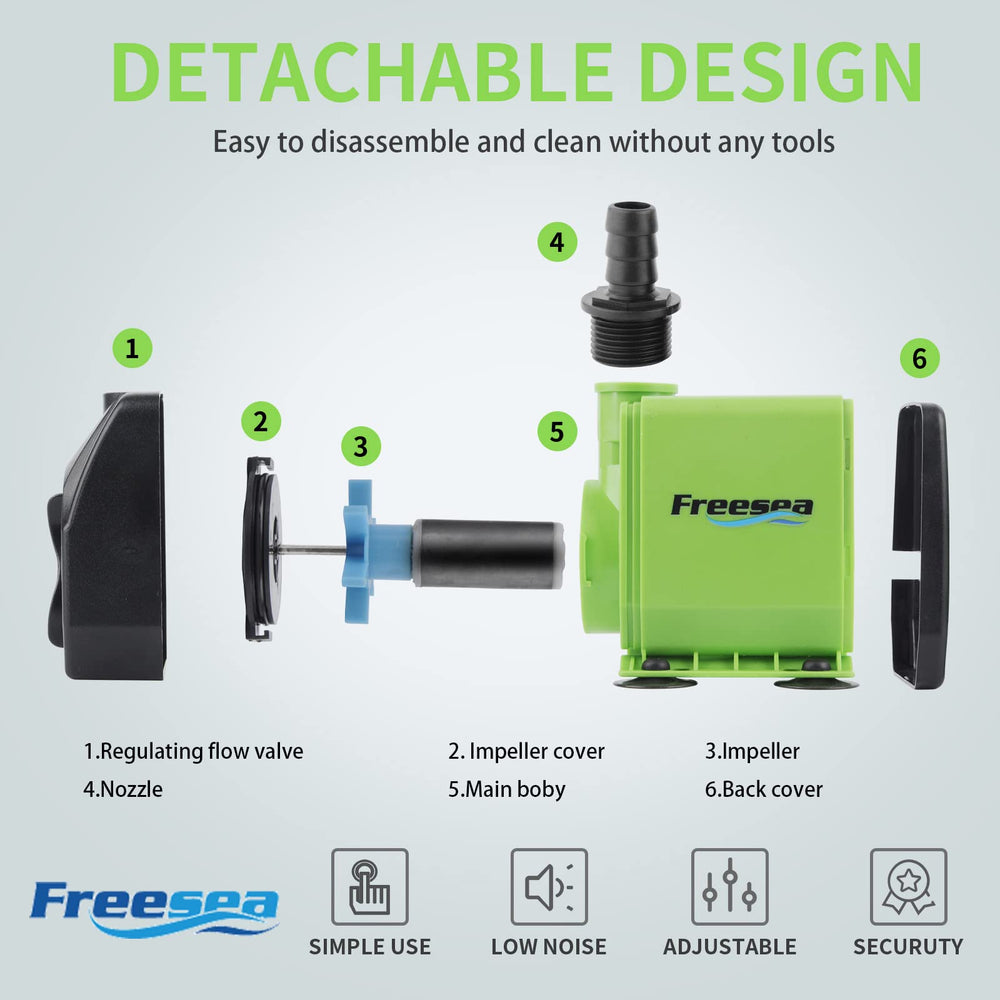 FREESEA 10ft lift enables dramatic cascading water.