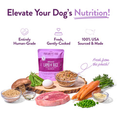 Fresh pouch open, ideal topper or complete meal.