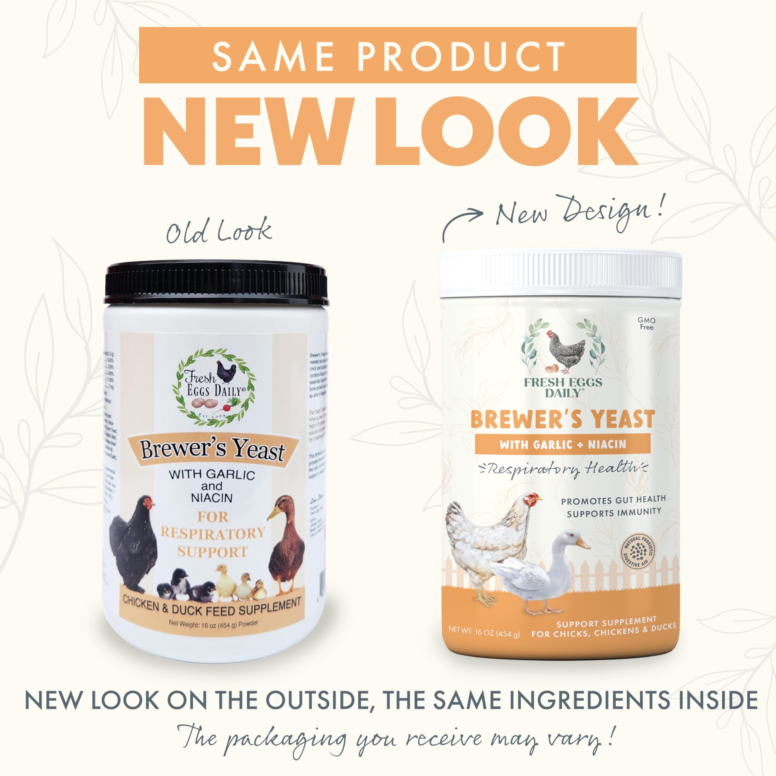 Fresh Eggs Daily Brewers Yeast Powder chick feeding supports growing chicks