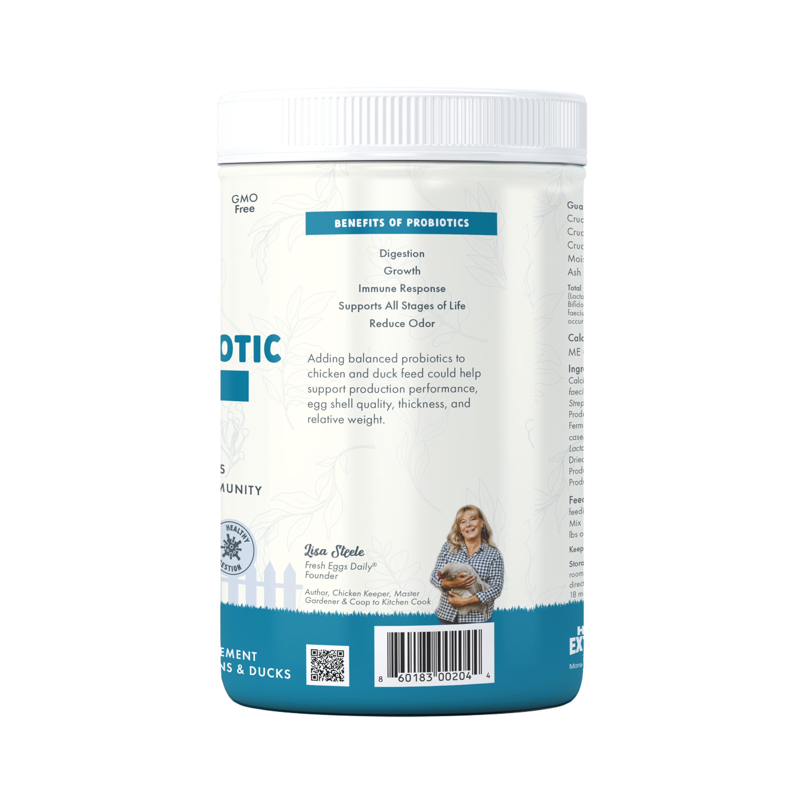 Fresh Eggs Daily Poultry Probiotics supporting immune health for birds.