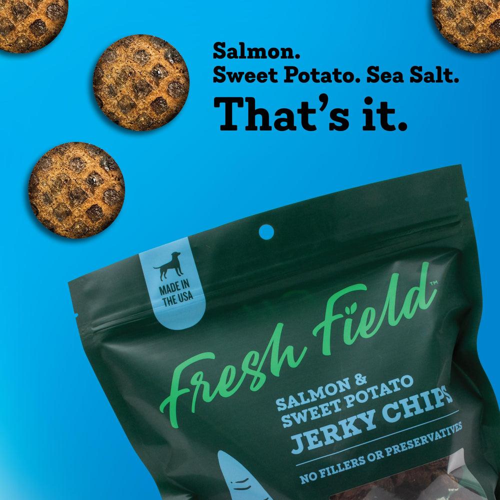 Bite-size pieces from Fresh Field jerky chips are ideal for training rewards