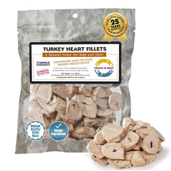 Fresh Is Best Turkey Heart Fillets close-up showing protein-rich treat for dogs.