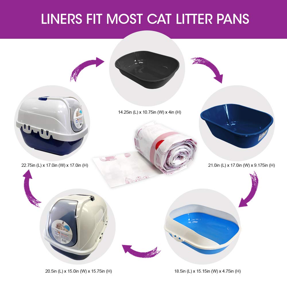 Fresh Kitty 36x19 inch liners provide generous size for many boxes.