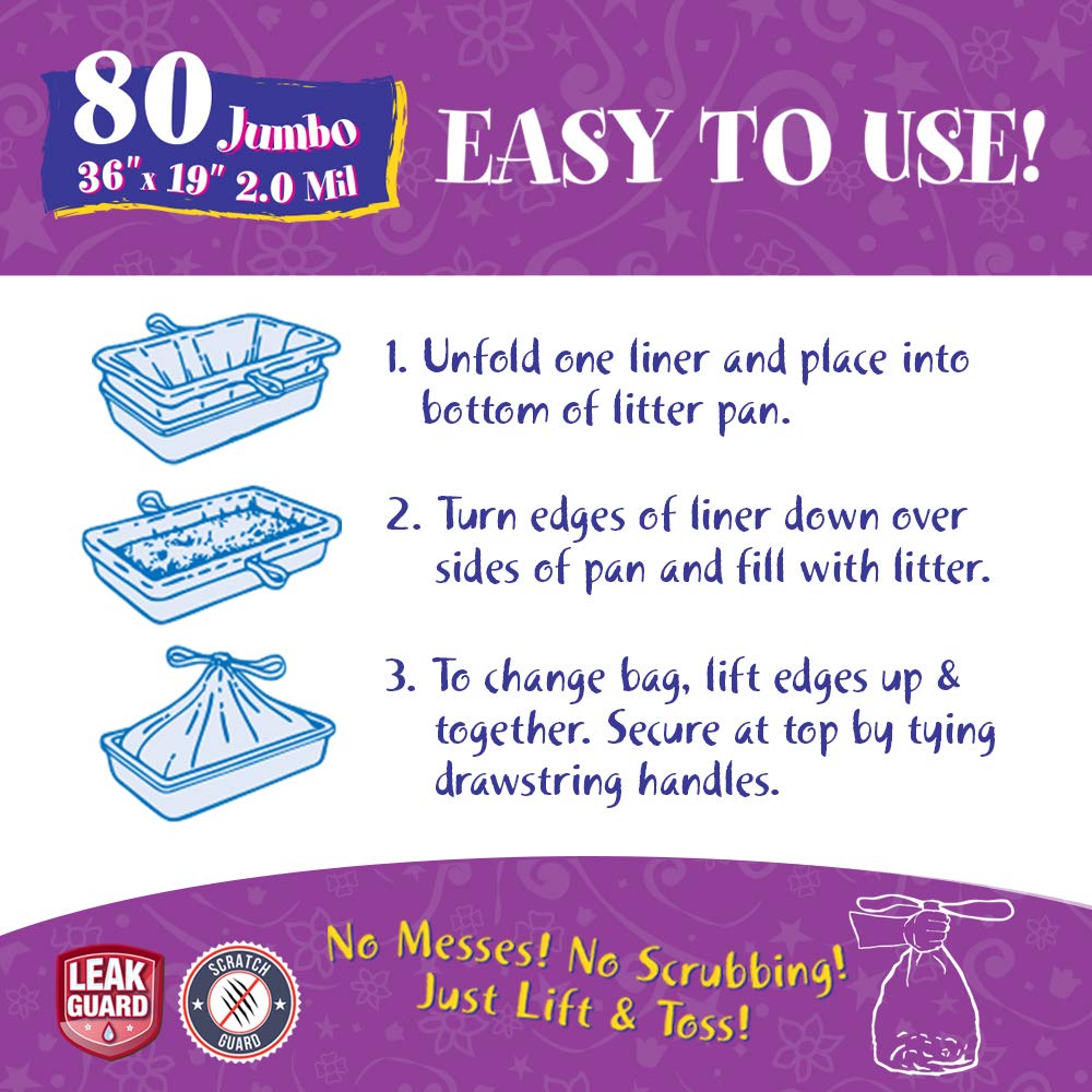 Fresh Kitty odor-control scented liners help minimize box aromas.