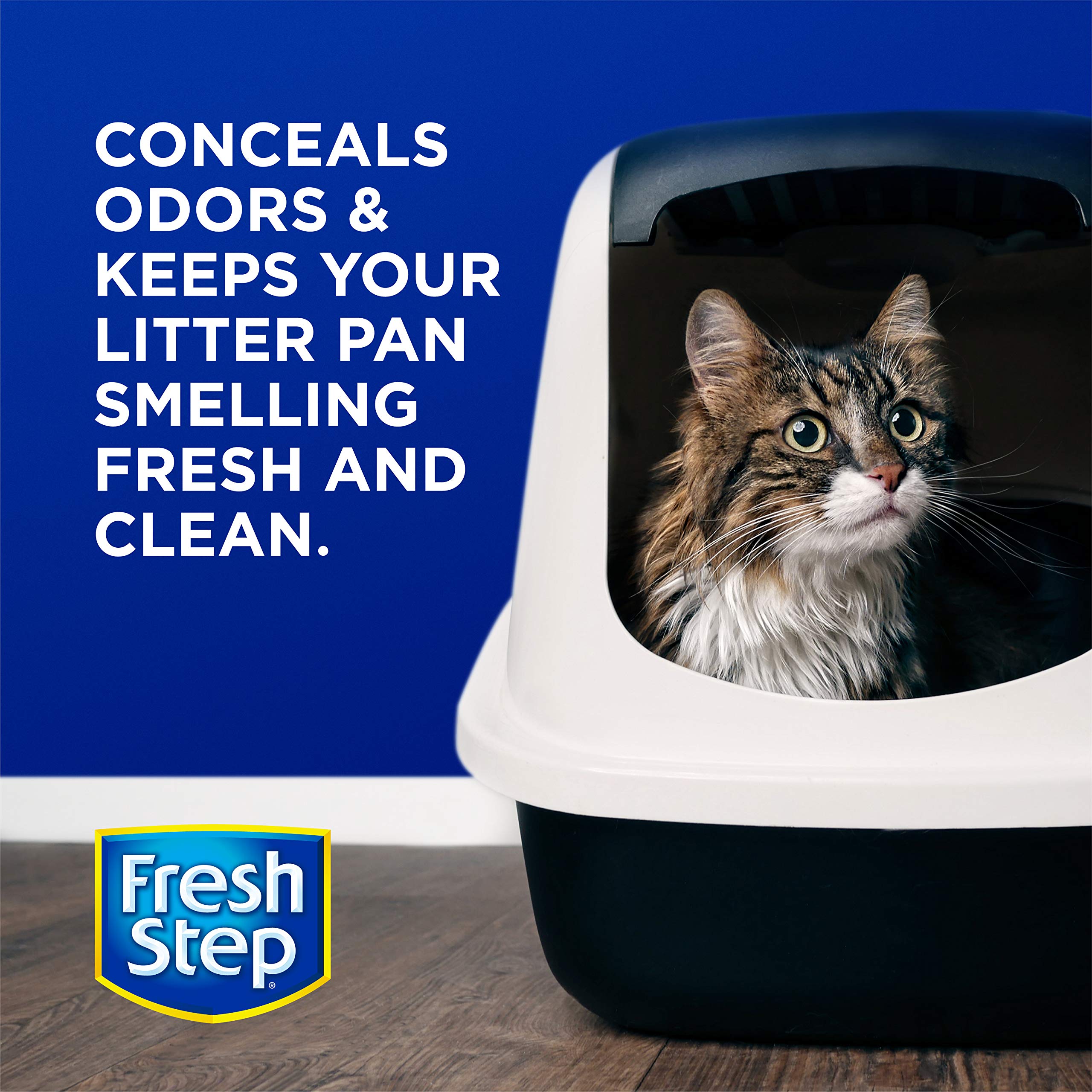 Fresh Step 3-pack packaging provides steady supply.