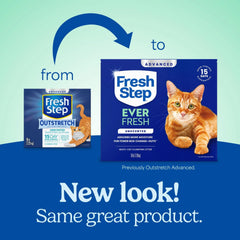 Activated charcoal blends with Fresh Step litter to control odors