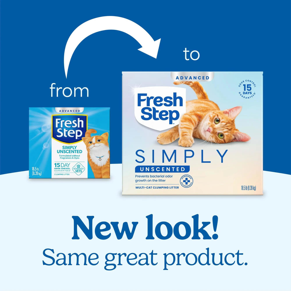 Fresh Step activated charcoal odor defense close-up highlighting odor control