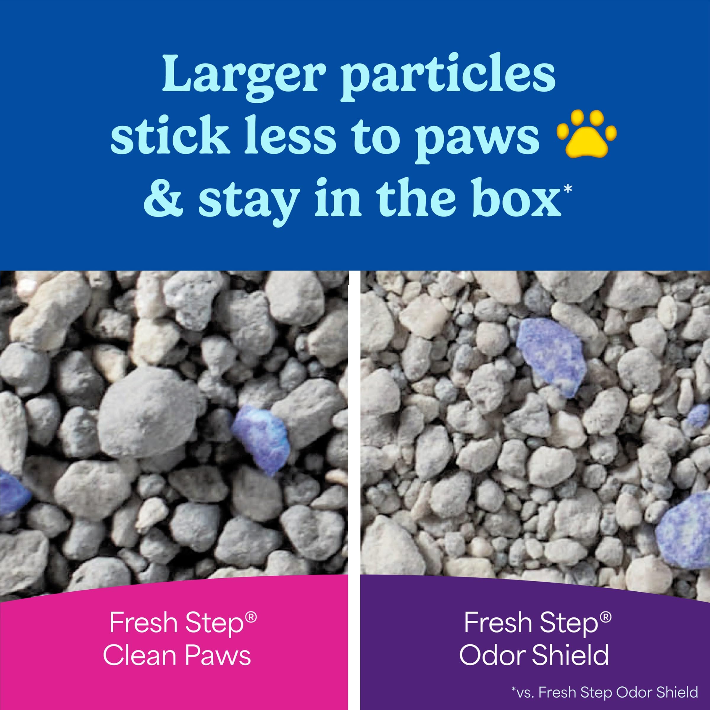 Febreze freshness scent complements Fresh Step litter.