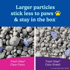 Febreze freshness scent complements Fresh Step litter.