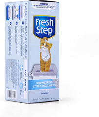 Fresh Step jumbo liner showcases a secure drawstring for containment.